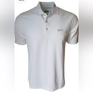 NWOT Greg normal play dry Men's medium White Polo golf performance Shirt